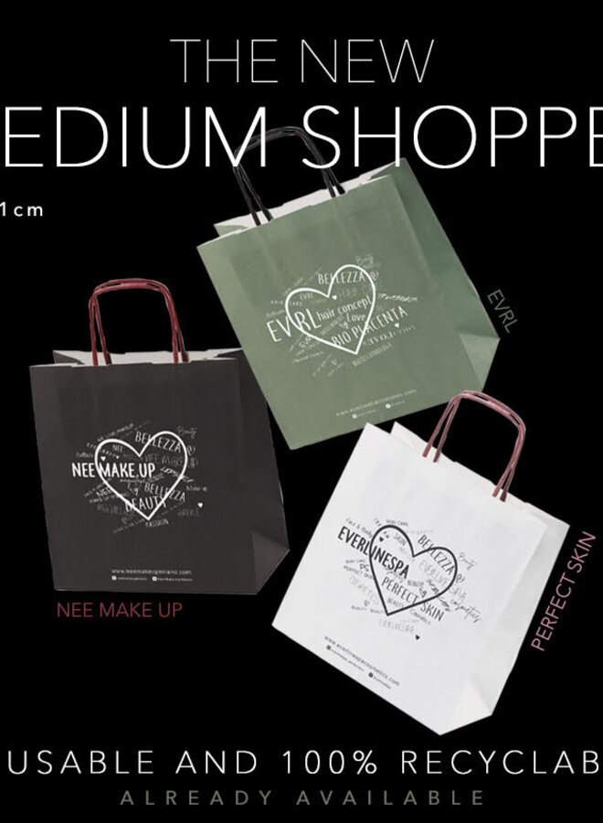 Nee Medium Shopper paper bag 25 stuks