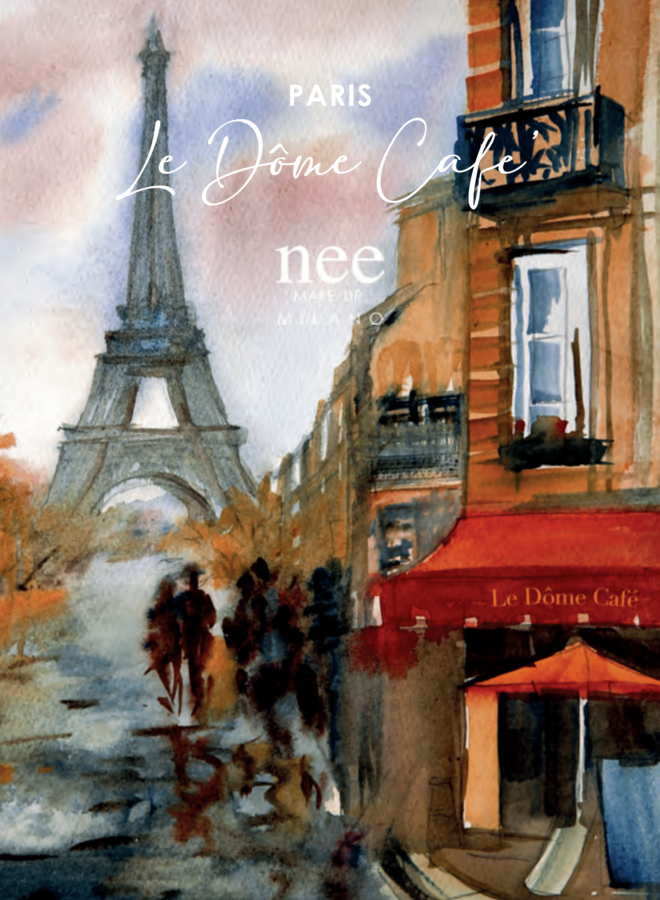 Nee 10 set van 3 postkaarten Autumn in Paris -Smokey,business en glamour