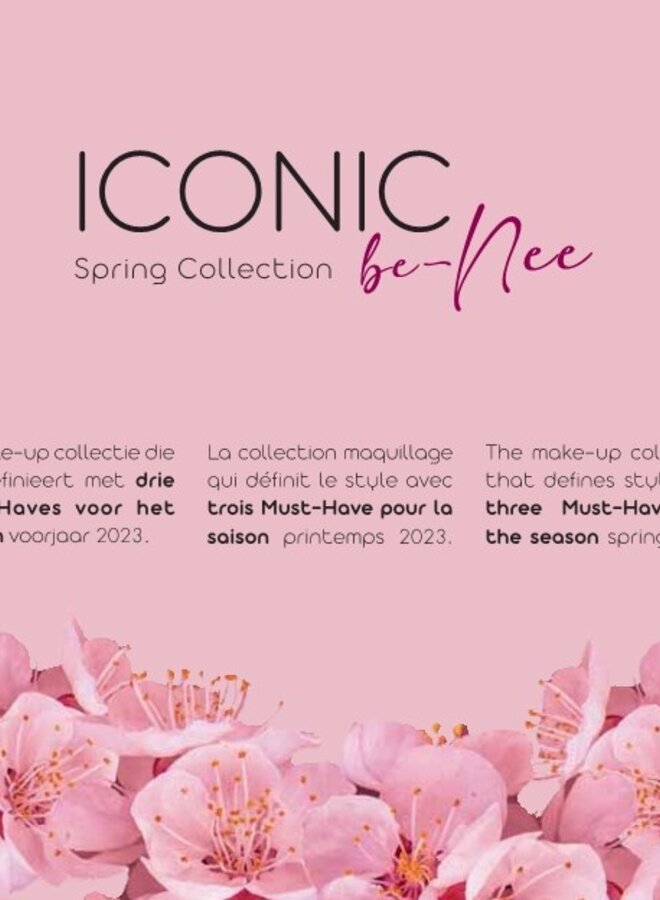 Présentation plex No Be Iconic Deal SS23 + supports marketing + testeurs et produits de vente