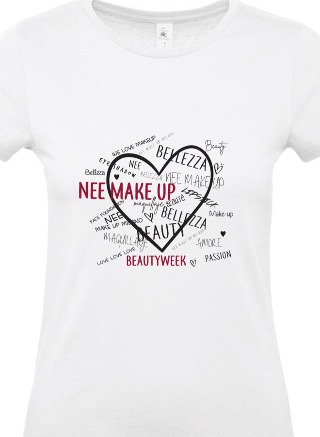 Nee Beautyweek T shirt Brandlogo korte mouw