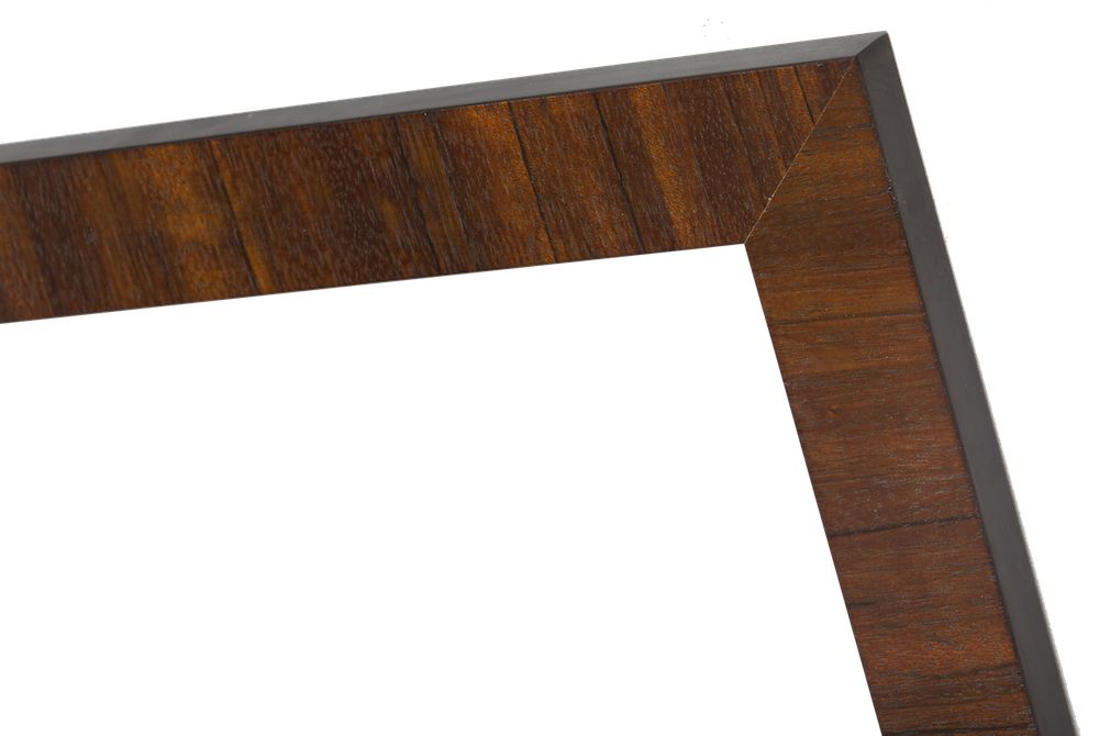 Lecce - Gladde Houten Lijst - Gelakt-Teak Kleur