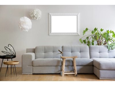 Padua - witte barok lijst 60x120 cm