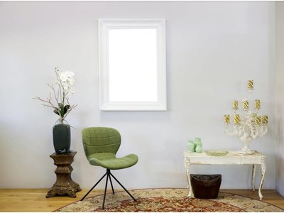 Bari Witte lijst van hout met ornament