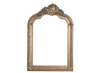 Parijs - Barok Geometrische Franse Kuifspiegel - Zilver Gekleurd