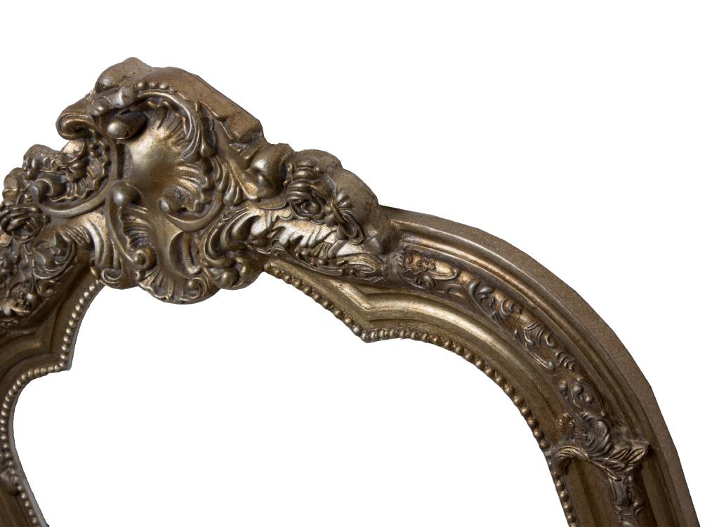 Parijs - Barok Geometrische Franse Kuifspiegel - Zilver Gekleurd