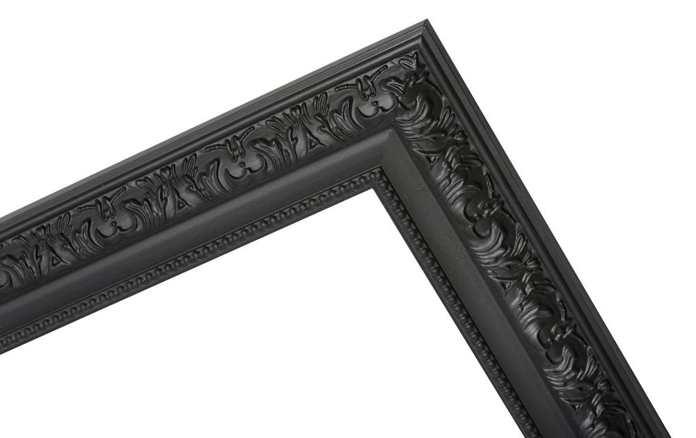 Palmi - Barok Lijst - Zwart Gekleurd Frame