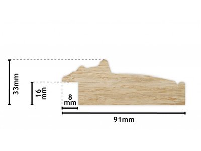 Bosa - spiegel - bruin/zilver