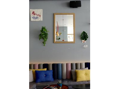 Sardinia Medio- spiegel - donker hout