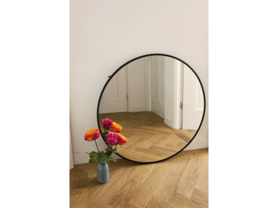 Spiegel San Francisco - ronde spiegel - zwart