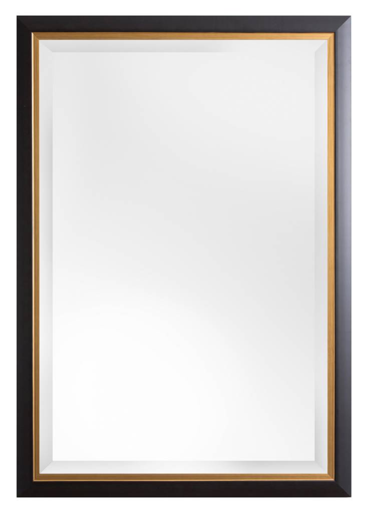 Firenze -spiegel - zwart/goud