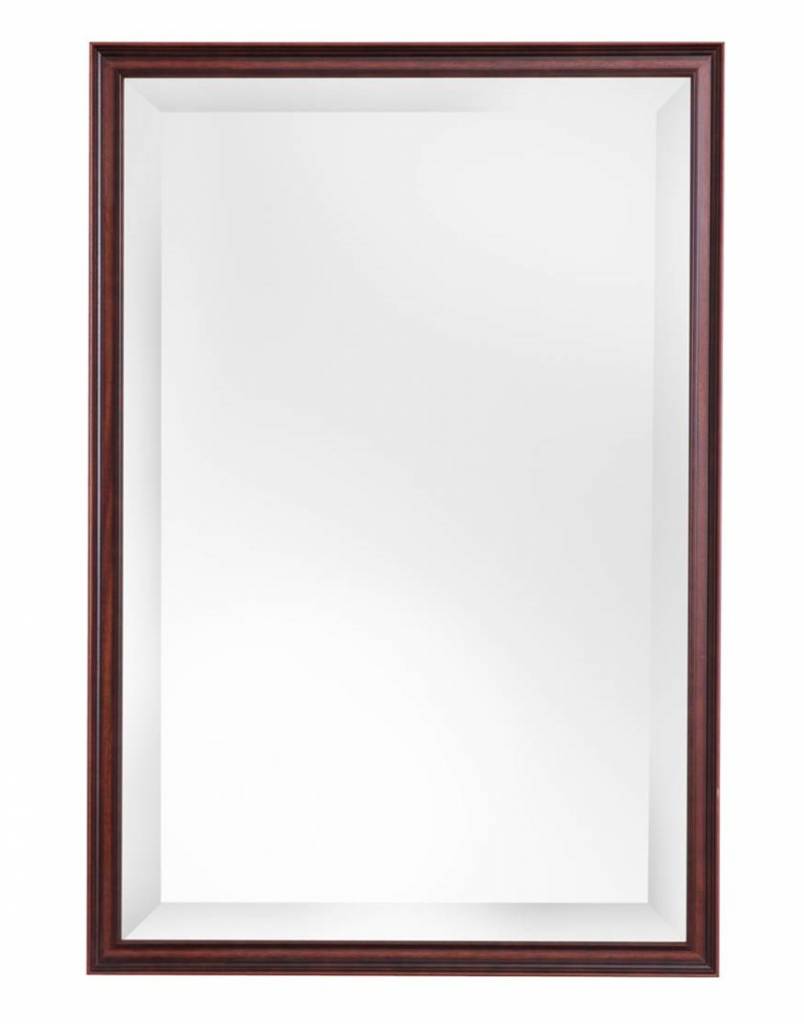 Verwonderlijk Leeuwarden - spiegel met smalle houten lijst - KunstSpiegel XN-48