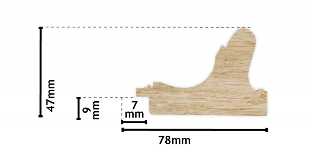 Sicilia - gouden lijst van hout