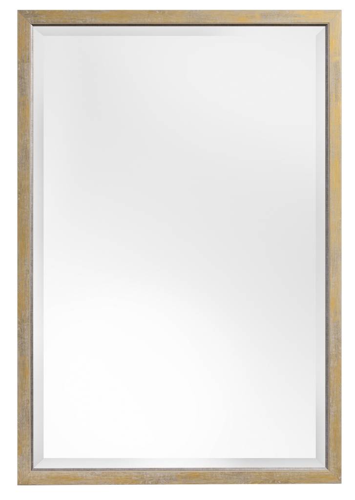 Rimini - spiegel - goud/hout