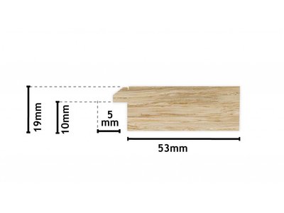 Rimini Grande - spiegel - zilver/hout