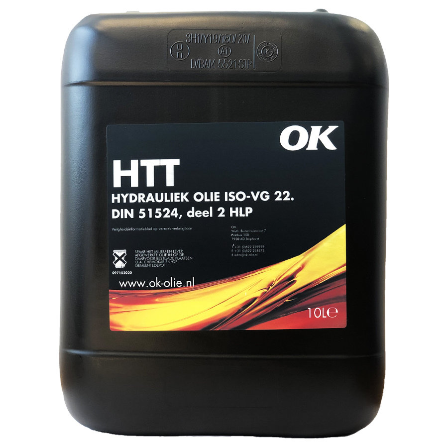 OK HTT ISOVG 22 Hydrauliekolie, 10 lt