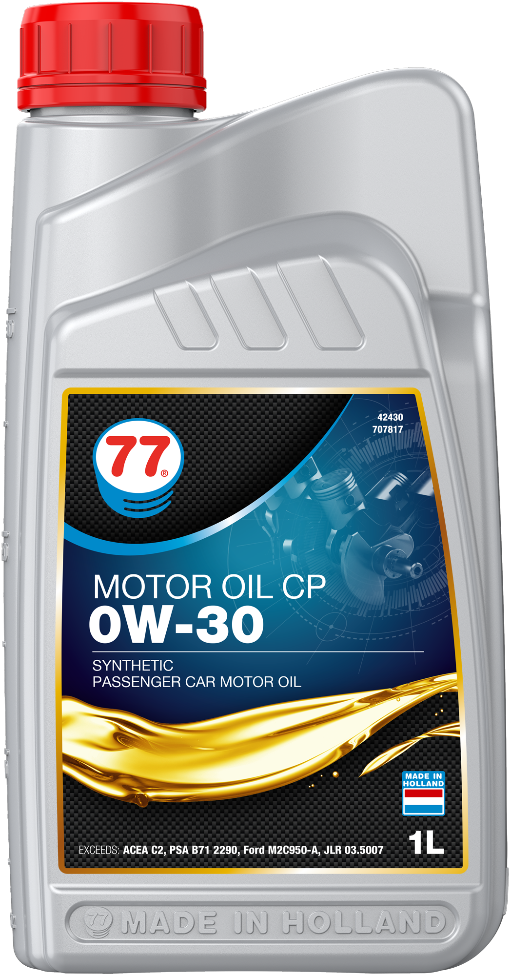 77 Lubricants Motor Oil CP 0W30 Motorolie, 1 lt