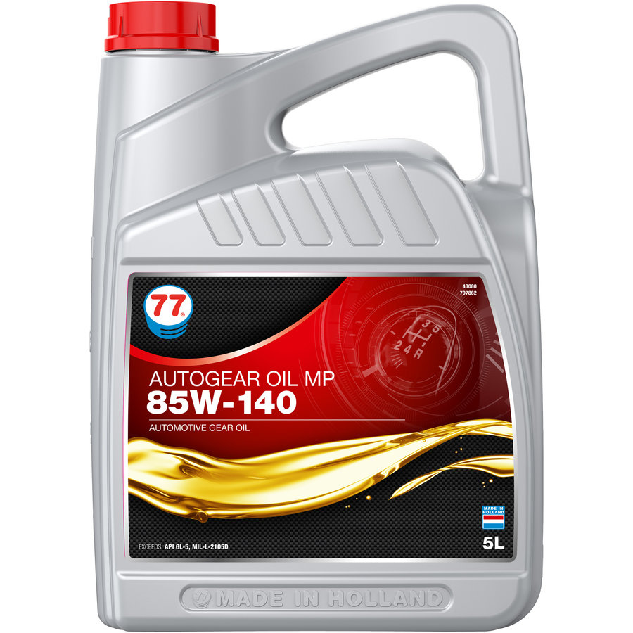 77 Lubricants Autogear Oil MP 85W140 Versnellingsbakolie, 5 lt