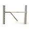 waterval haak tbv dwarsstang lengte 40cm met 9 pins verchroomd