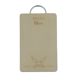 Holzschneidebrett klein "Frohe Ostern"