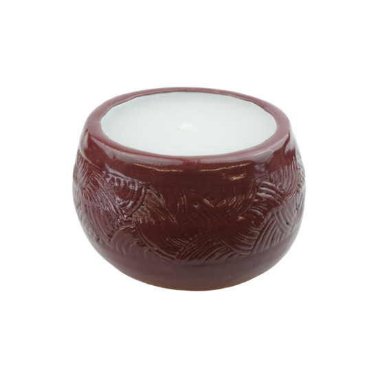 Keramikkerzen mit Ornamenten