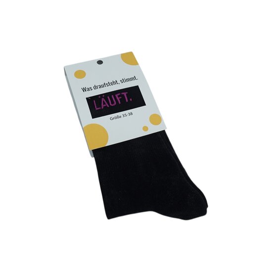 Socken schwarz-pink