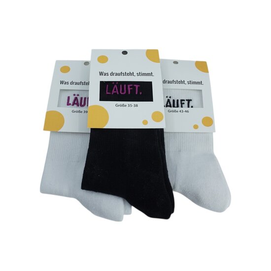 Socken weiß-schwarz