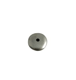 CDQ bead discus metal 13mm silver plating