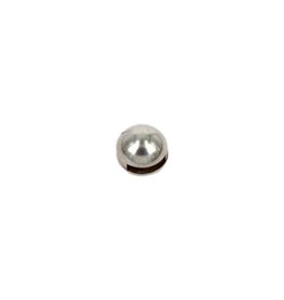 CDQ slider bead round sphere 10mm silver plating