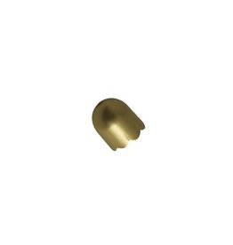 CDQ matt gold jewelry cap 8mm hole