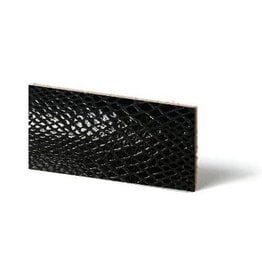 CDQ leather wristband strip black reptiel-snake 10mmx85cm