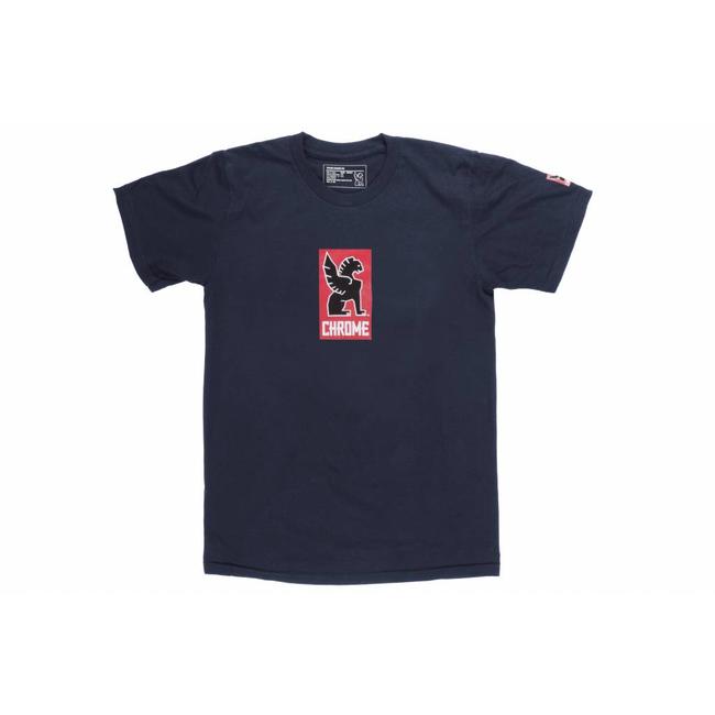 Chrome Industries Lock Up Tshirt Heather Navy