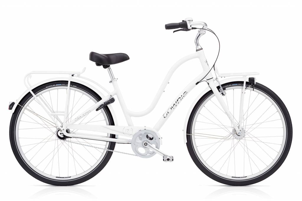 electra white bike