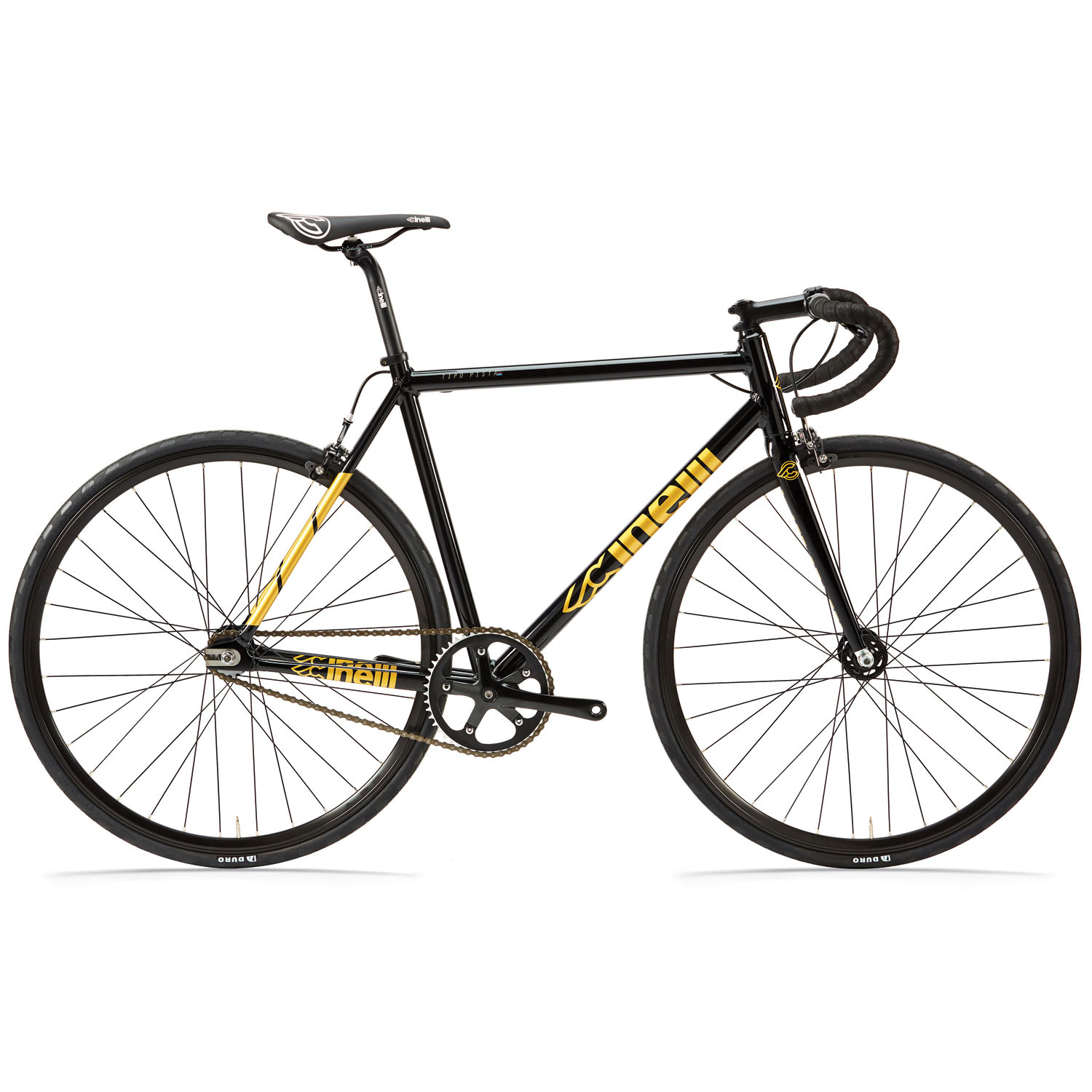black and gold fixie