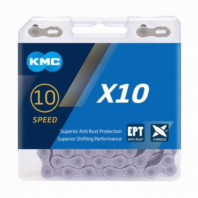 KMC X10 EPT Chain - Silver