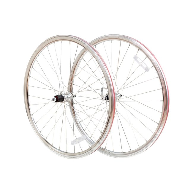 6KU Road Wheelset 8 Speed Silver Simple Bike Store