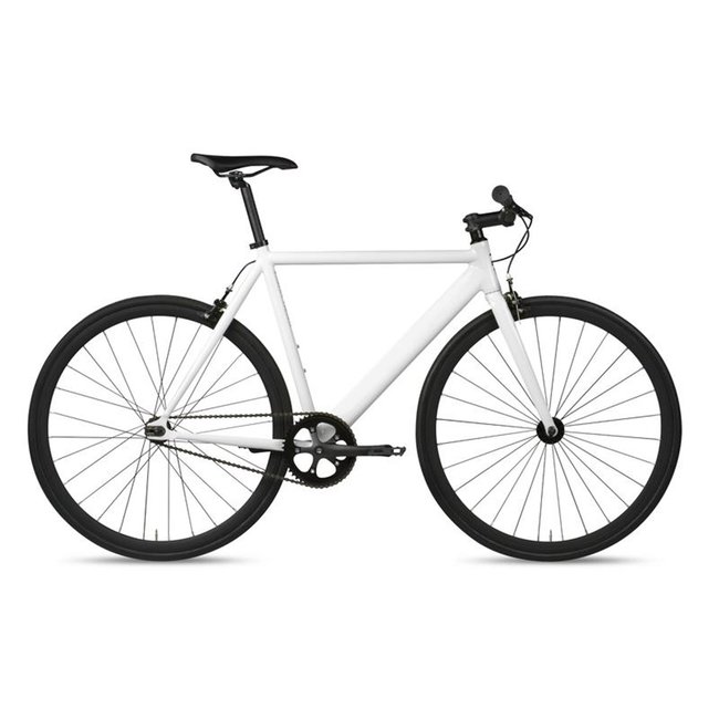 6KU Track Fixie & Single Speed Bike - White