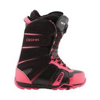 Nitro Snowboard Boots - Crown TLS Black/Pink 24.5