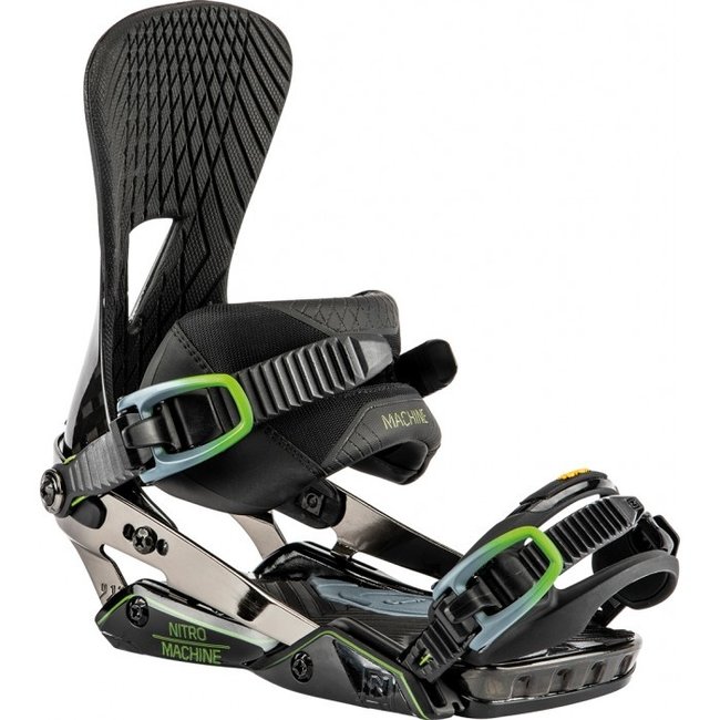 Uiterlijk Ik was mijn kleren zwemmen Nitro Snowboard Bindings - Machine Black Carbon - Simple Bike Store