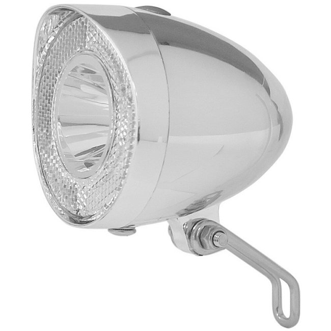 Battery-LED Front Light "Klassik" Silver