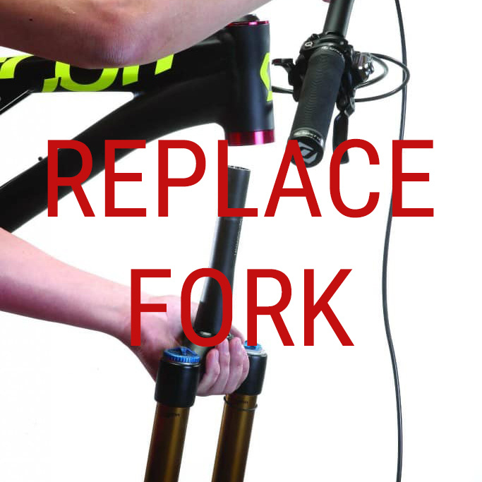 Mountain bike best sale fork replacement