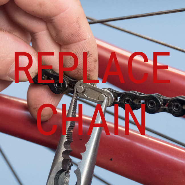 Replace, Fit and Tension the Chain