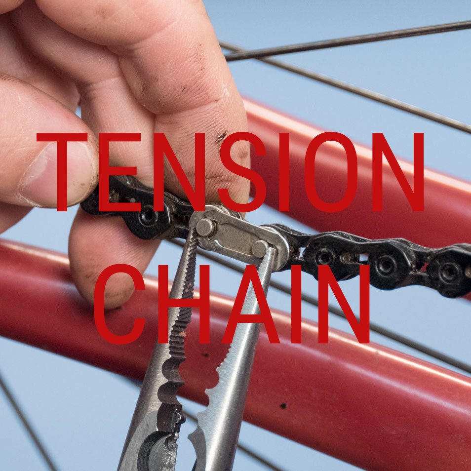 tighten chain on mountain bike