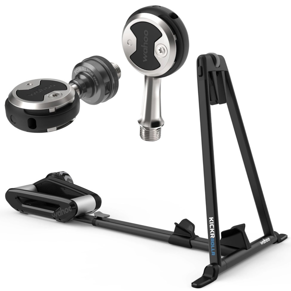 Wahoo wfbktr9bwfprx1l55 kickr rollr indoor bike trainer speedplay pow