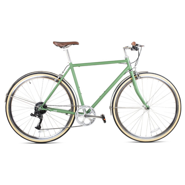 6KU  Odyssey 8spd City Bike - Silverlake Green