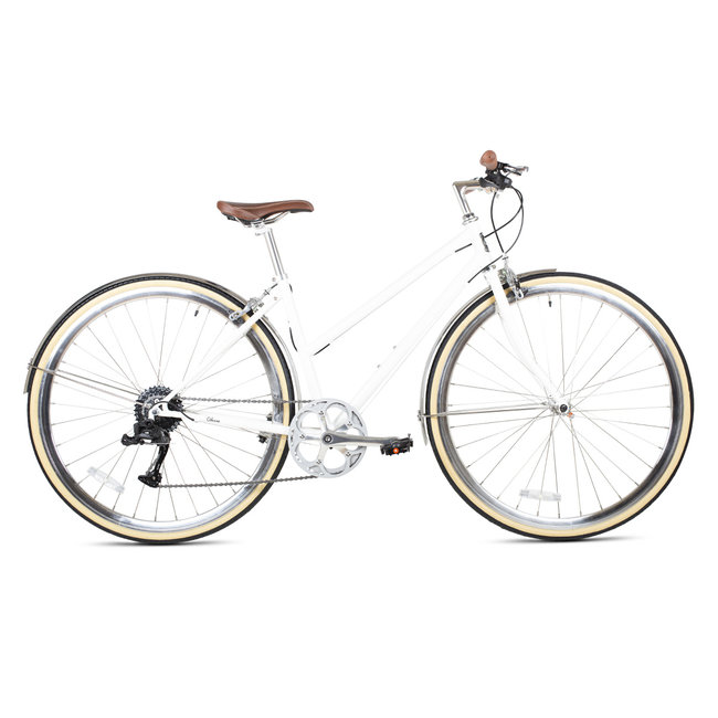 6KU Odessa 8spd City Bike - Coney White