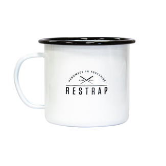 Restrap Enamel Mug White 20oz