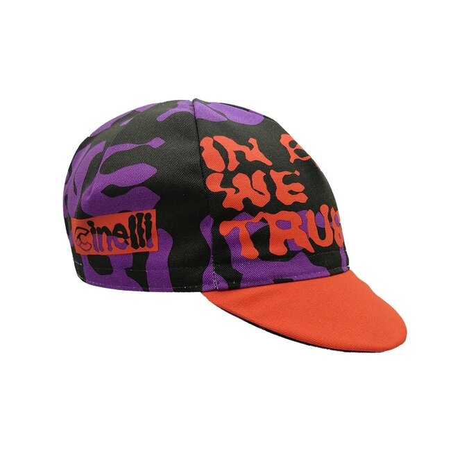 Cinelli In Bike We Trust Cap Orange OSFA