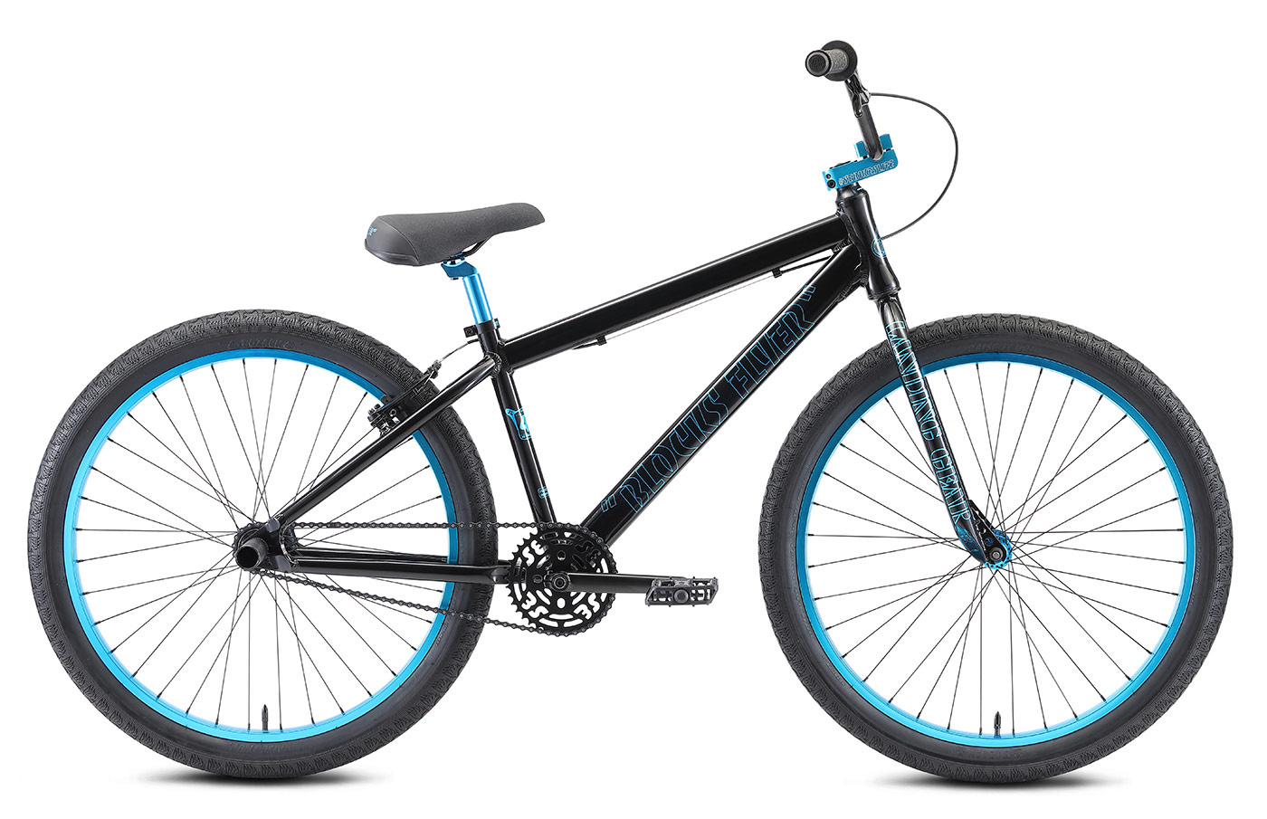 SE Bikes Blocks Flyer 26 2022 Stealth Mode Black Simple Bike Store