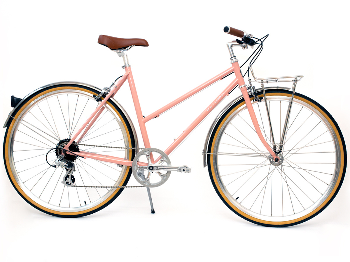 BLB Butterfly 8spd Town Bike Dusty Pink Simple Bike Store