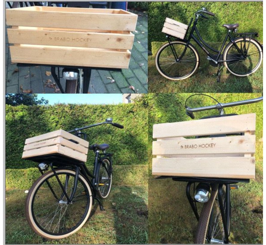 wooden bike crate